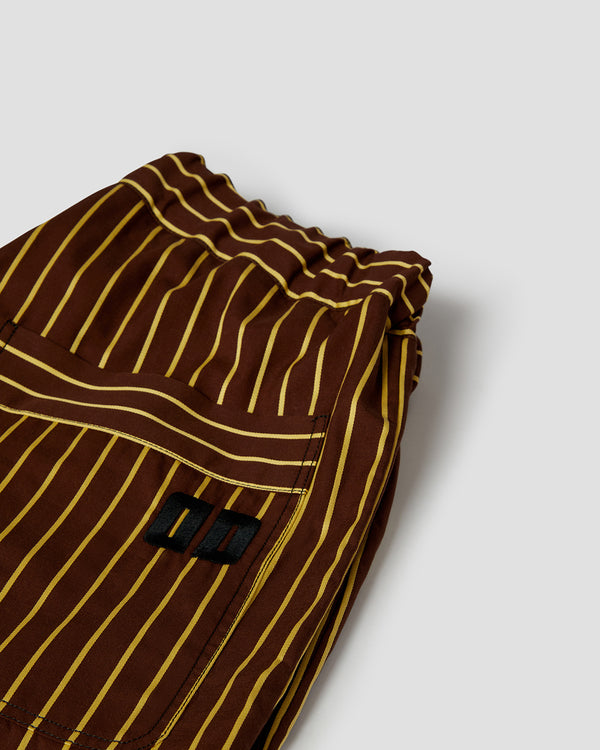 SLEEP ON IT PYJAMA BOXER / BROWN STRIPED