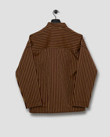 SLEEP ON IT PYJAMA SHIRT / BROWN STRIPED