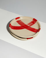 LOADS OF LINE TABLE PLATE / RED LINES