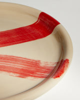 LOADS OF LINE TABLE PLATE / RED LINES