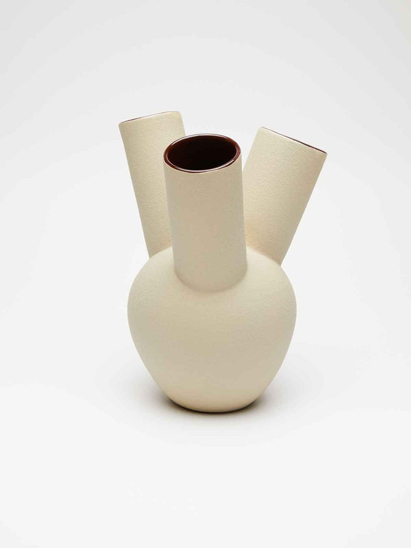 THIRD-EYE VASE CHALK & TOBACCO